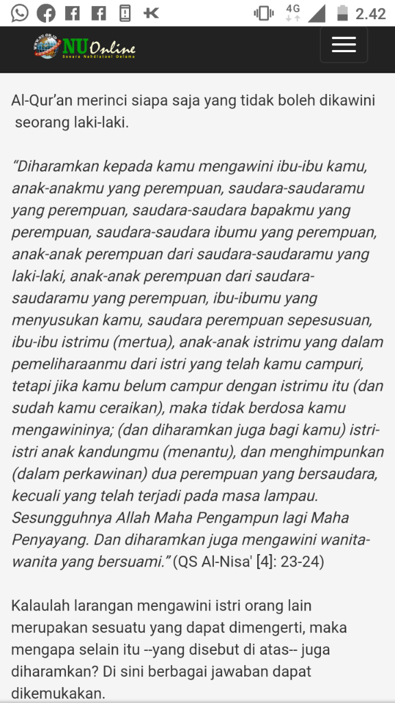 Selingkuh dengan Adik Kandung, Lalu Menikahinya, Apa Pendapatmu?