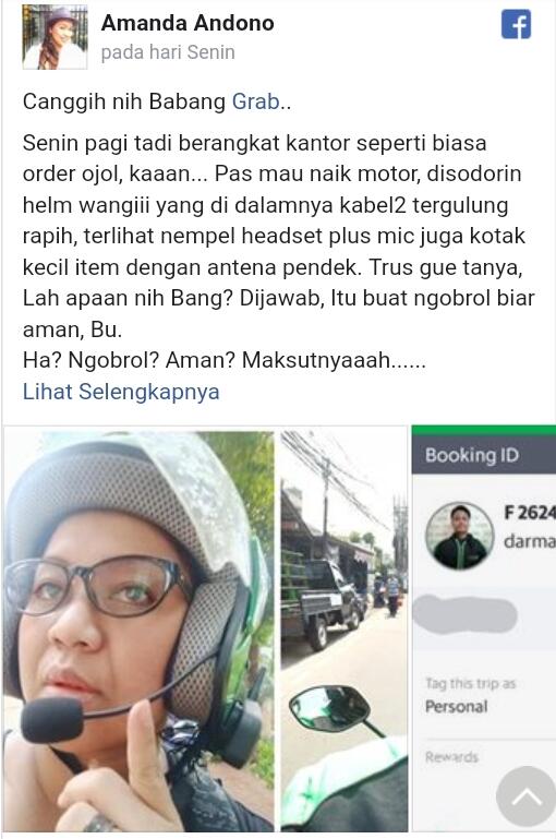 Keunikan Helm Milik Abang-abang Ojol (Ojek Online). Seperti Apa Itu?