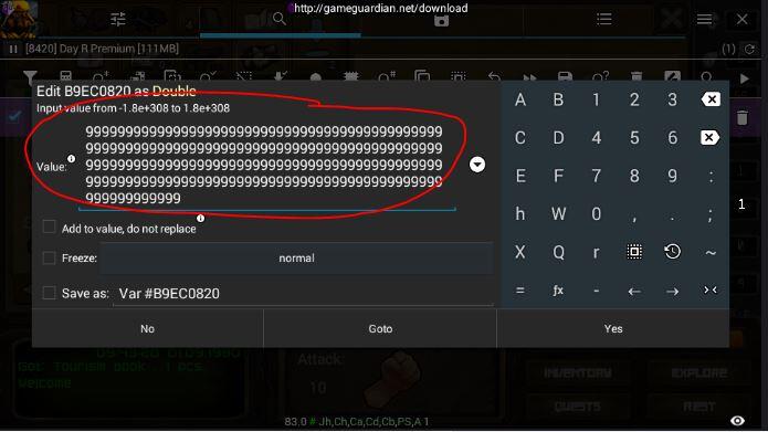 cheating uang/caps di day r / day r premium android, 100%works (only root user/Nox)