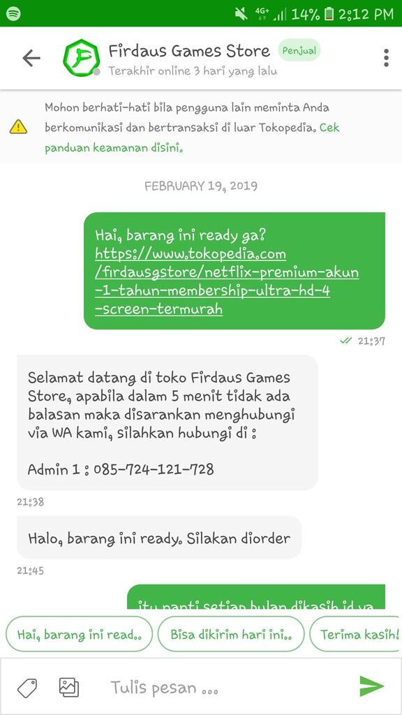 Sharing Pengalaman Tidak Menyenangkan Dari Firdaus Game Store Di Tokopedia