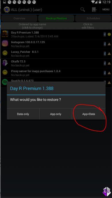 cheating uang/caps di day r / day r premium android, 100%works (only root user/Nox)