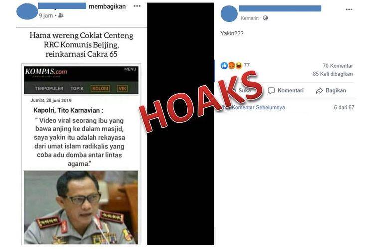 BA Minta Maaf Sudah Catut &quot;Kompas.com&quot; untuk Hoaks Pernyataan Kapolri