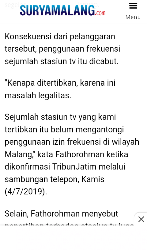 5 Stasiun Televisi Ini Hilang Di Malang Raya, Ini Dia Penyebabnya !