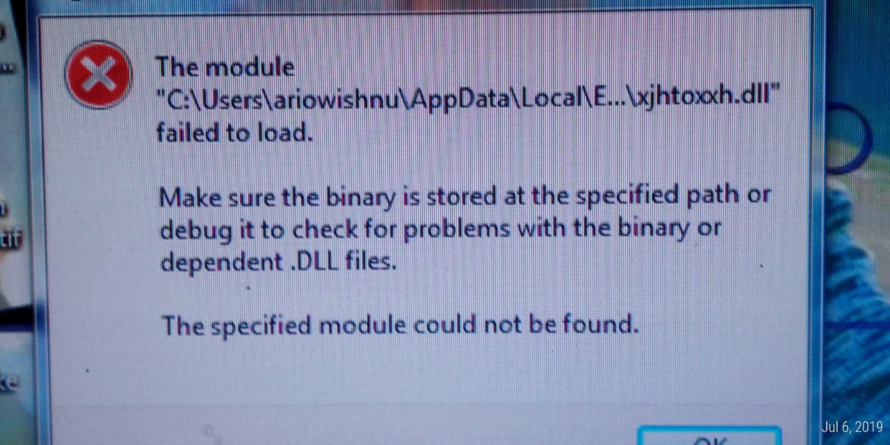Error Load Dll Files