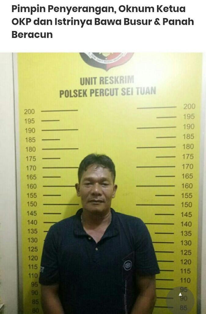 Pimpin Penyerangan, Oknum Ketua OKP dan Istrinya Bawa Busur & Panah Beracun