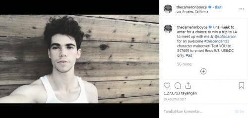 Aktor Cameron Boyce Kejang-Kejang Sebelum Meninggal Dunia
