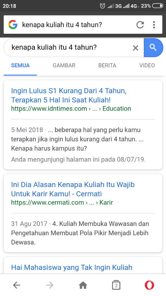 KENAPA LAMA KULIAH YANG UMUM ITU 4 TAHUN? BUKAN 3,5,6?