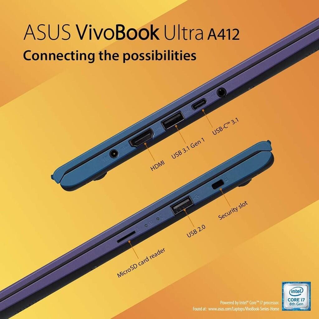 Ultrabook 14 inci Paling Berwarna dan Paling Kecil di Dunia, ASUS VivoBook ULTRA A412