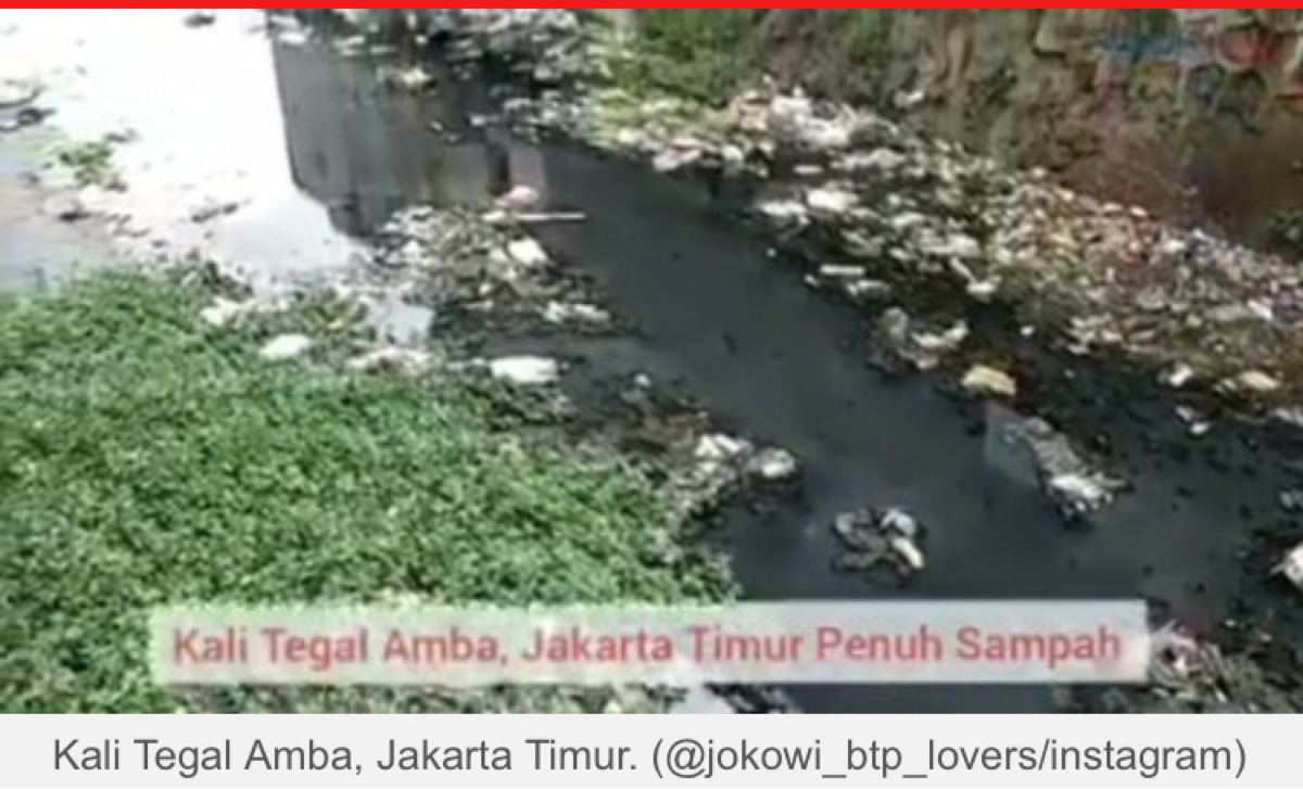 Kali di Jaktim Penuh Sampah, Warganet : Kok Jakarta Makin Rusak?