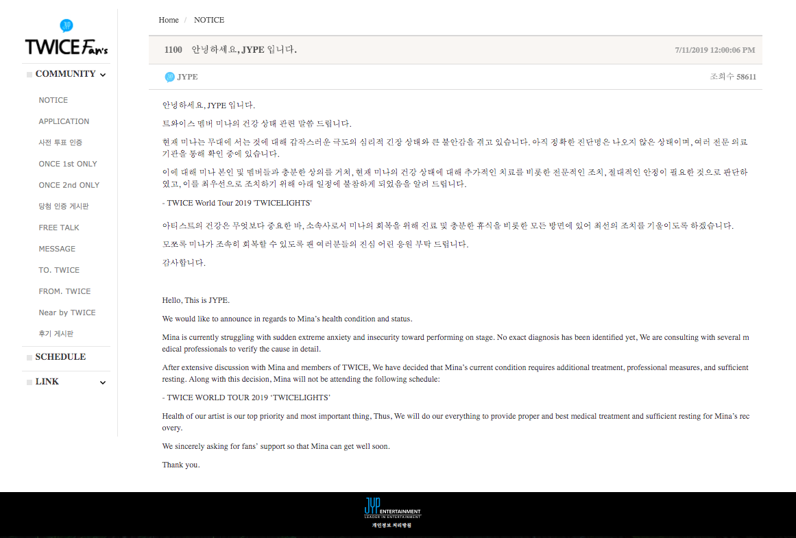 Alami Gangguan Cemas, Mina 'TWICE' Tak Ikut Tur Dunia