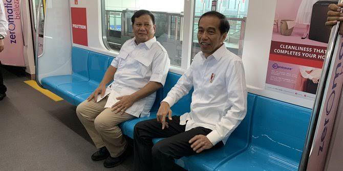 Hari Bersejarah Rekonsiliasi Jokowi Dan Prabowo Di MRT Lebak Bulus