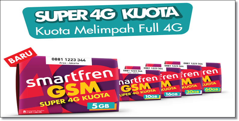 Smartfren Super 4G, Kuota Besar Internetan Sampai Tepar