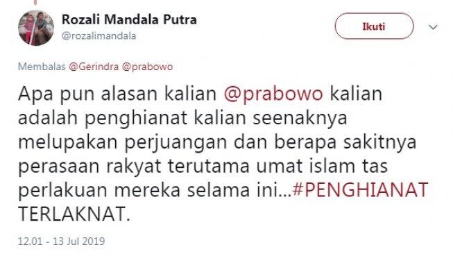 Pakai Tagar #GueTetepKampretApelo, Akun Gerindra Dicaci Pendukung Sendiri