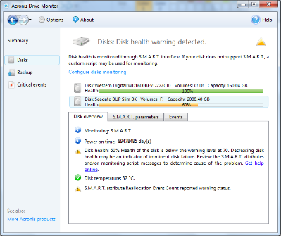 HDD Eksternal Seagate Health Low, gimana ini?