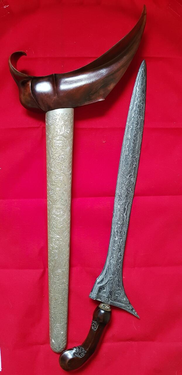 Keris Tilam Upih Tri Pamor (Untu Walang, Mrutu Sewu, Wengkon) PB 9 Putran