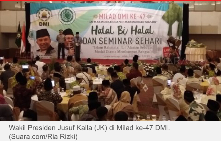 Wapres JK Minta Pengeras Suara Masjid Diperbaiki untuk Meningkatkan Ibadah