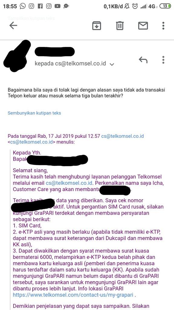 Telkomsel: Tidak Bisa Ganti Kartu SIM Rusak yg Masih Aktif