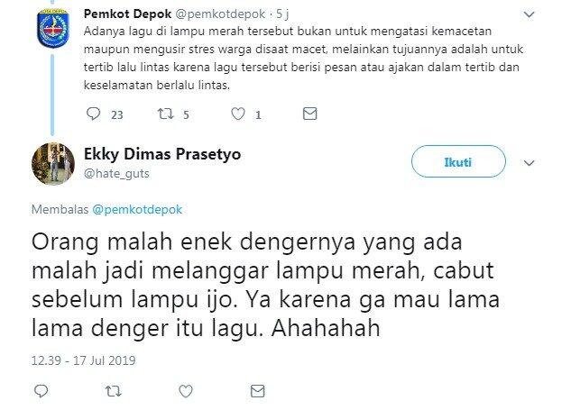 Lagu Diputar di Lampu Merah, Warga Depok: Tiap Hari Dengar Bisa Stres, Pak