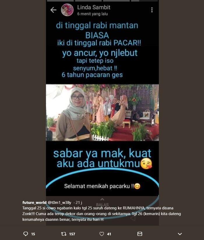 Nyesek Banget! Cewek ini Ditinggal Nikah Pacarnya. Masih Berstatus Pacaran!