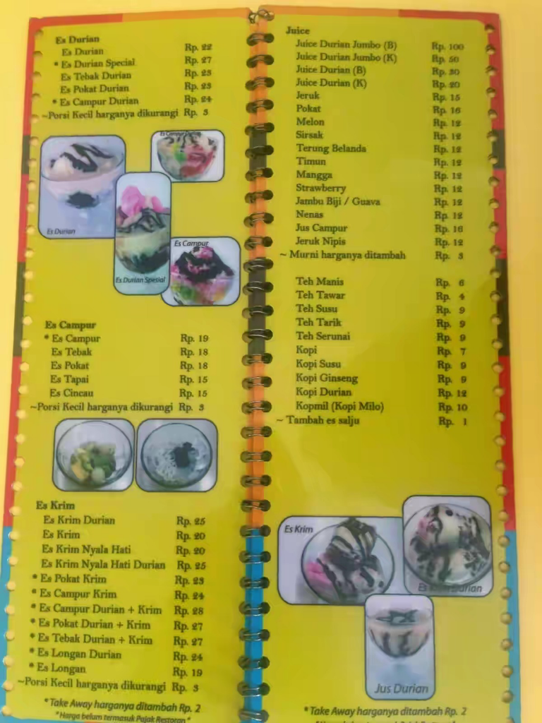 Menikmati Segarnya Es Durian "Iko Gantinyo"