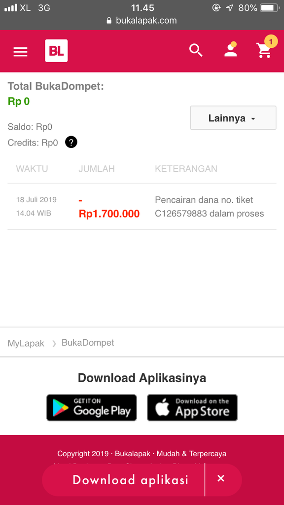 kecewa pencairan dana bukalapak yang statusnya diproses dan tidak cair cair