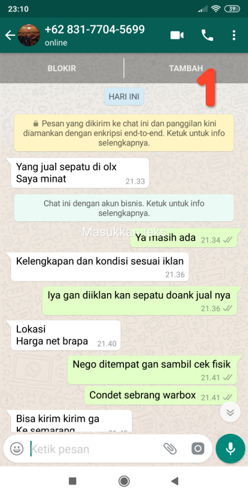 Kejanggalan Transaksi