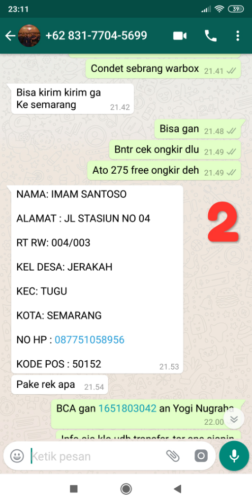 Kejanggalan Transaksi