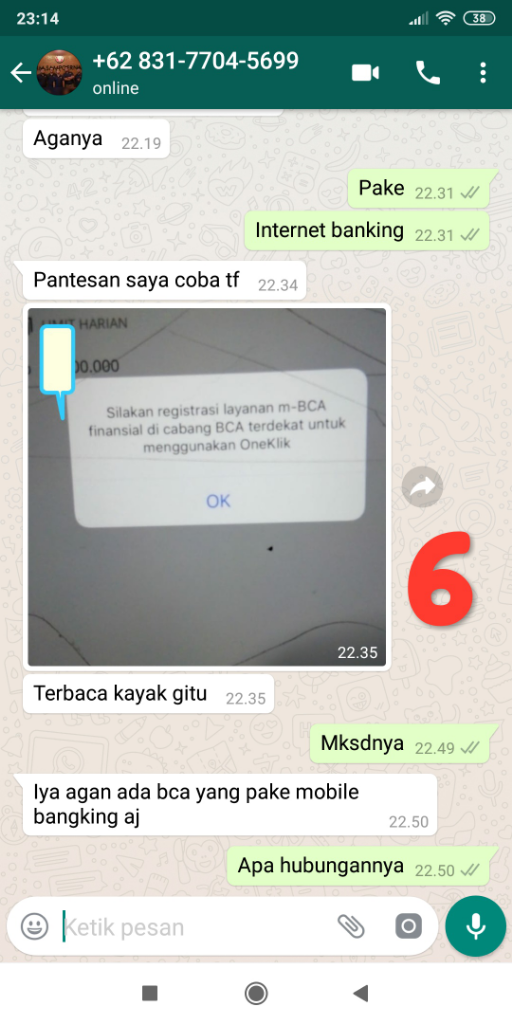 Kejanggalan Transaksi