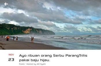 Tantang Nyi Roro Kidul, 5 Ribu Orang Ini Nekat ke Pantai Pakai Baju Hijau