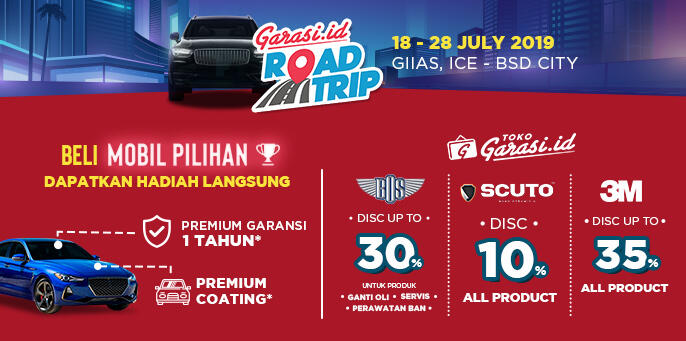 Selama GIIAS 2019 Garasi.id Punya Banyak Diskon Buat Kamu