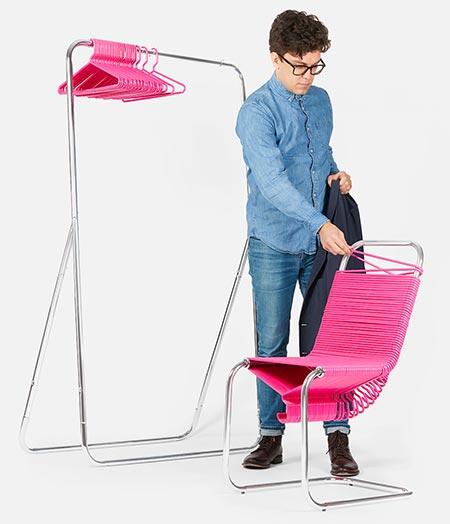 Desain Hanger Menjadi Kursi, Ini Bisa Kita Coba Di Rumah Loh Gan!