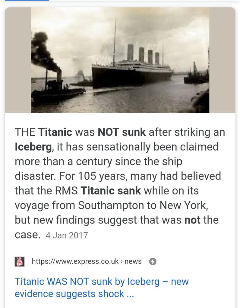 107 tahun tragedi TITANIC : karena es atau api?