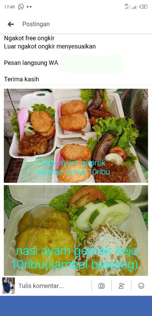 Makanan Syeger di Kota Ane ini Sudah Murah, di Anter Sampai Rumah pula!