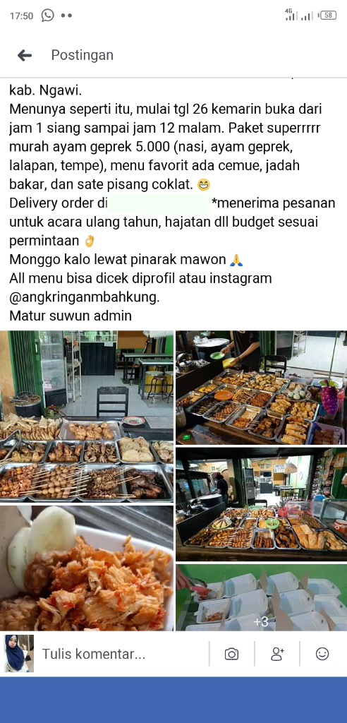 Makanan Syeger di Kota Ane ini Sudah Murah, di Anter Sampai Rumah pula!