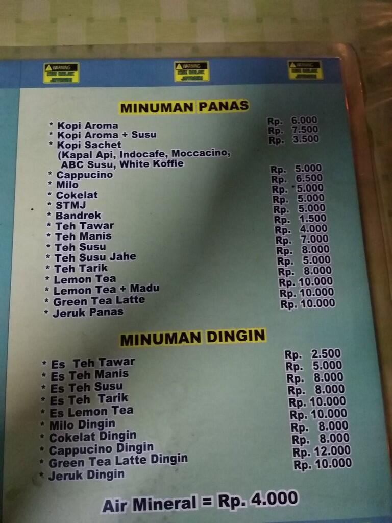 Minuman Segar Menghangatkan & Cemilan Balok Pengganjal Perut