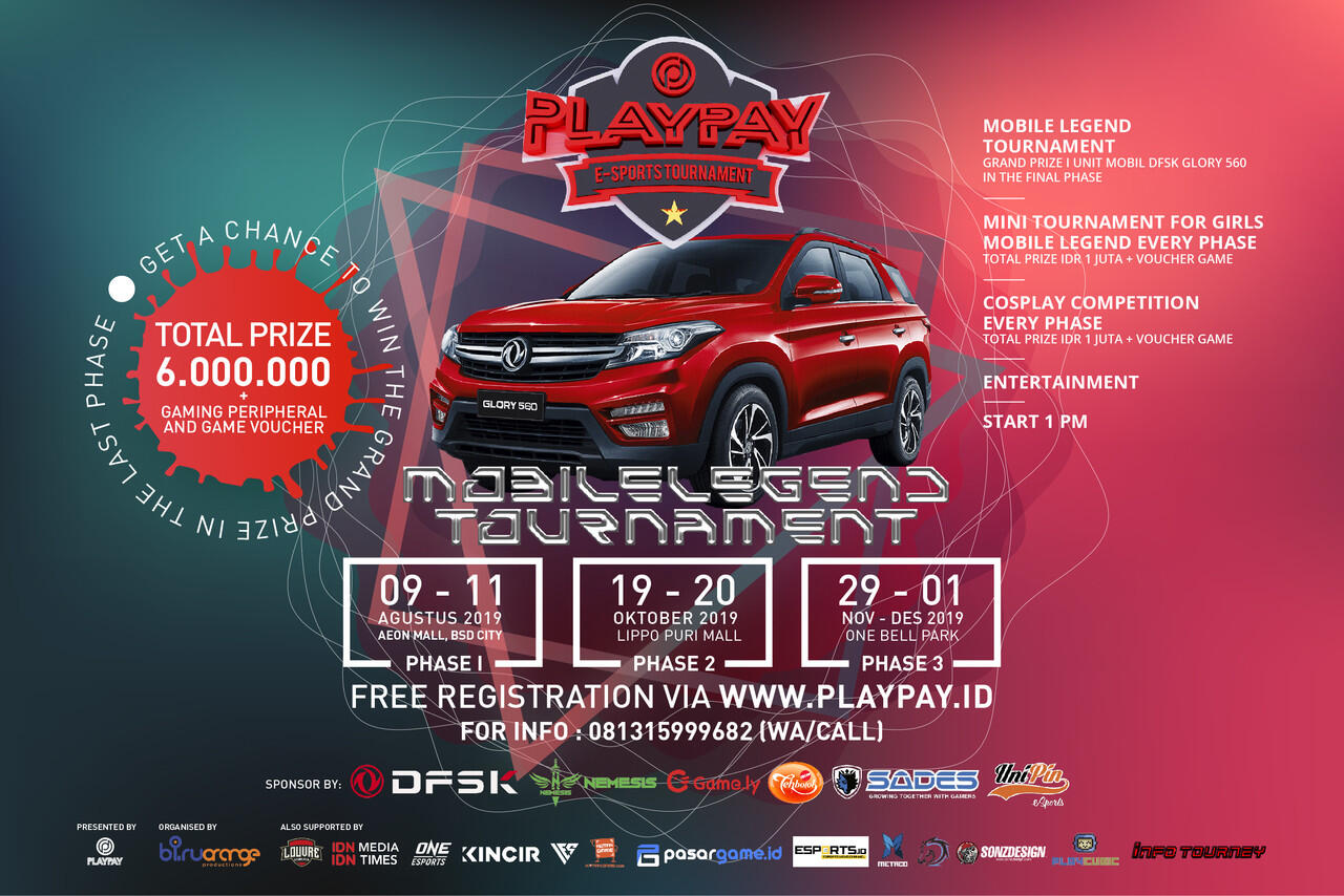 Turnamen Mobile Legend dan Cosplay Karakter Mobile Legend 2019
