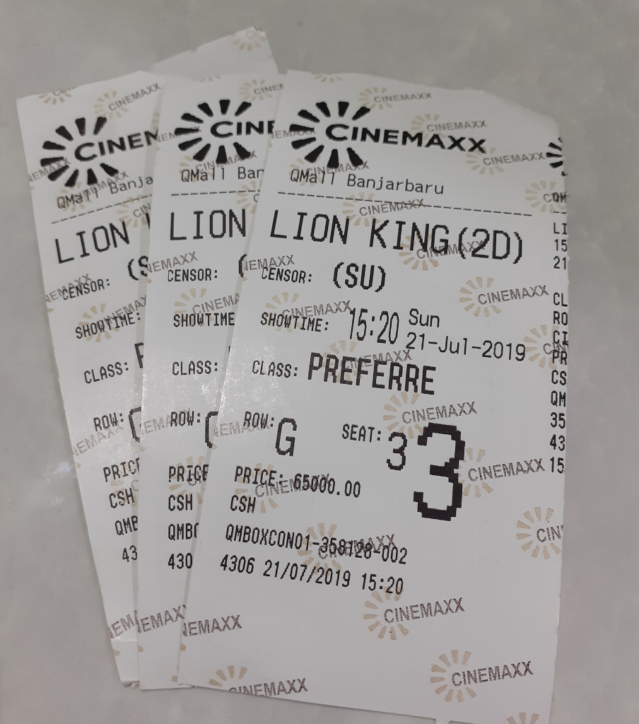 Kesan Ane Setelah Nonton Film Lion King