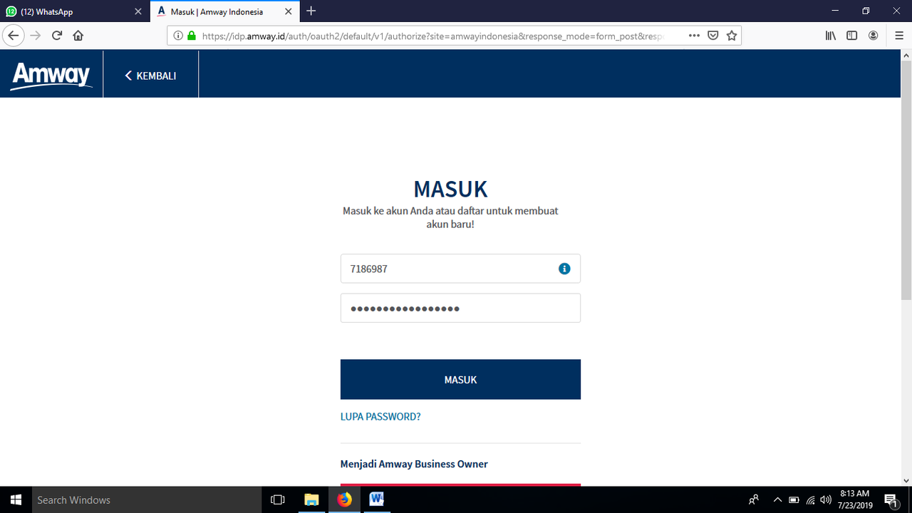 Cara Membeli Produk AMWAY