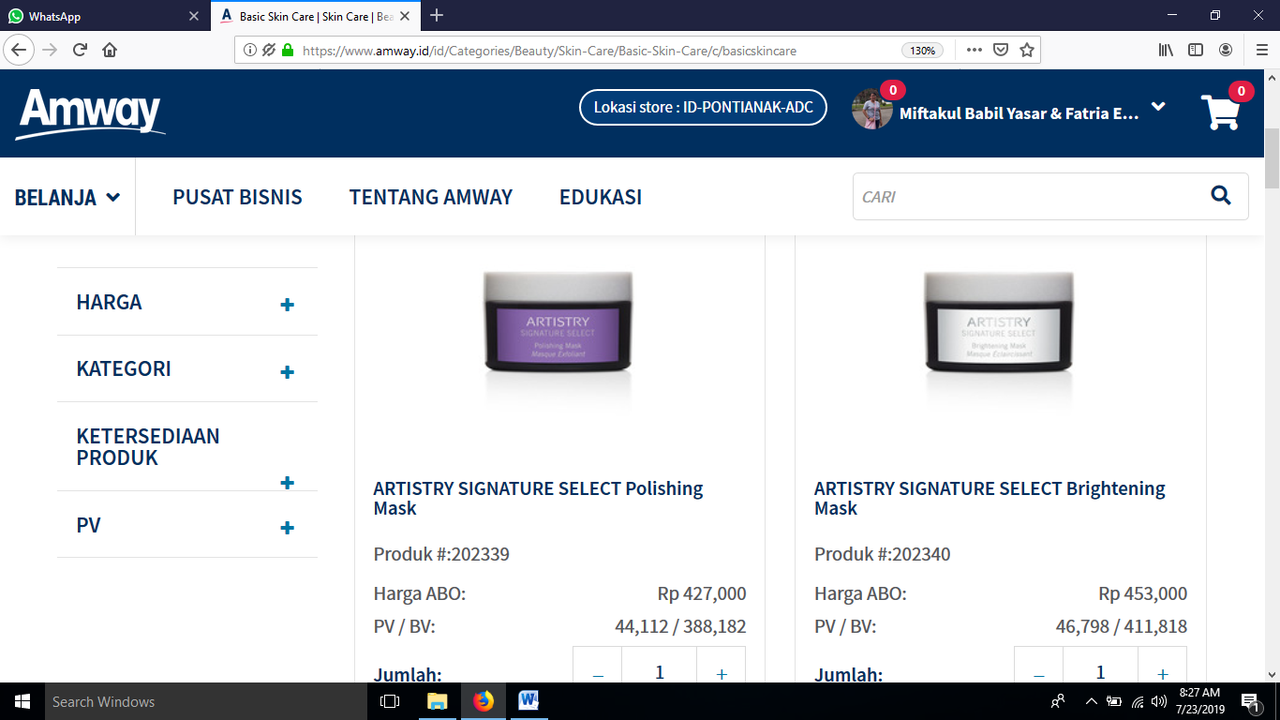 Cara Membeli Produk AMWAY