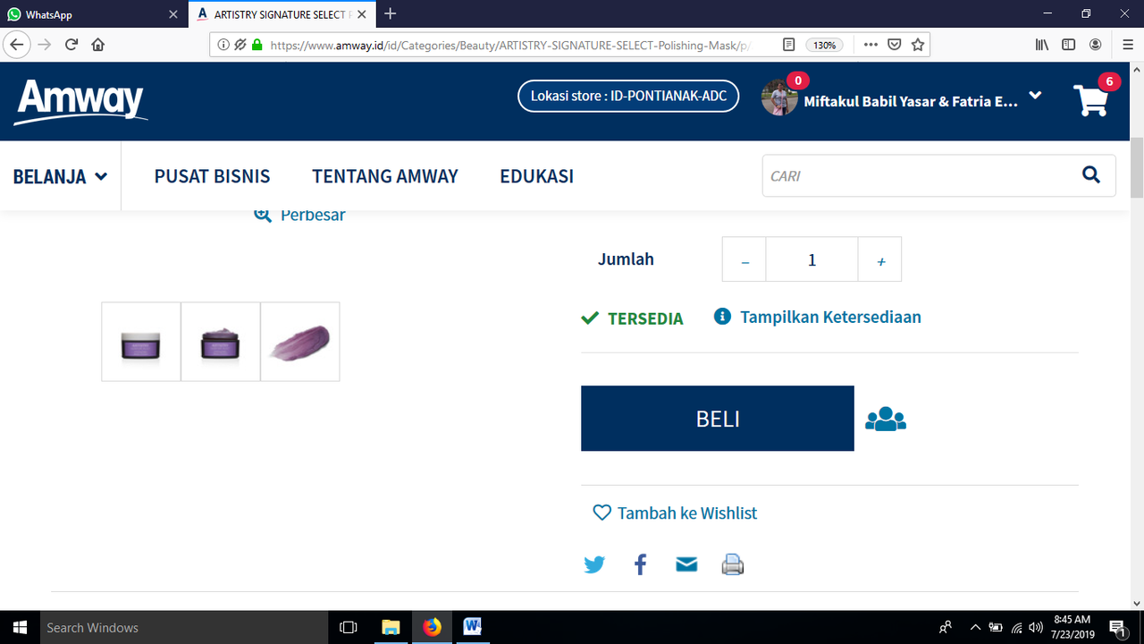Cara Membeli Produk AMWAY