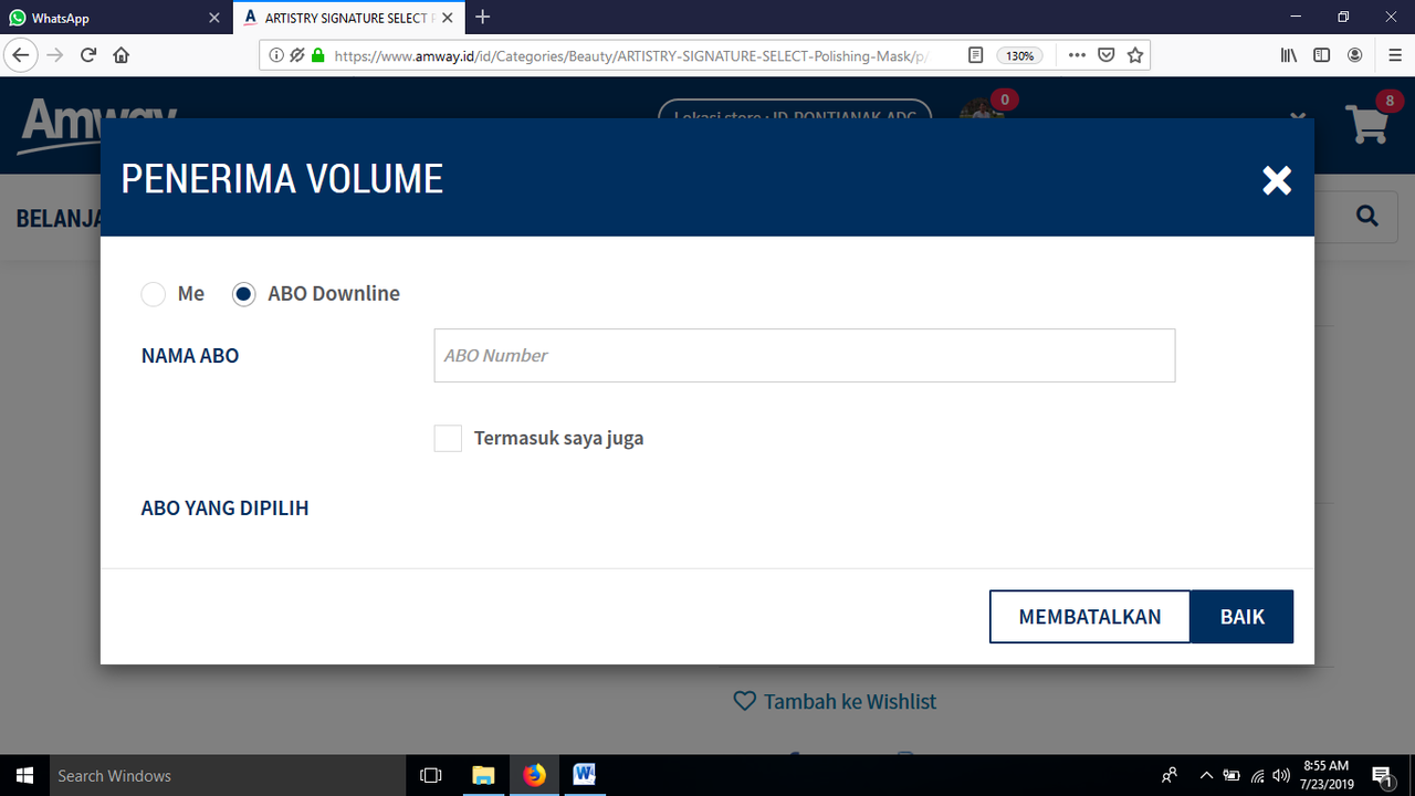 Cara Membeli Produk AMWAY