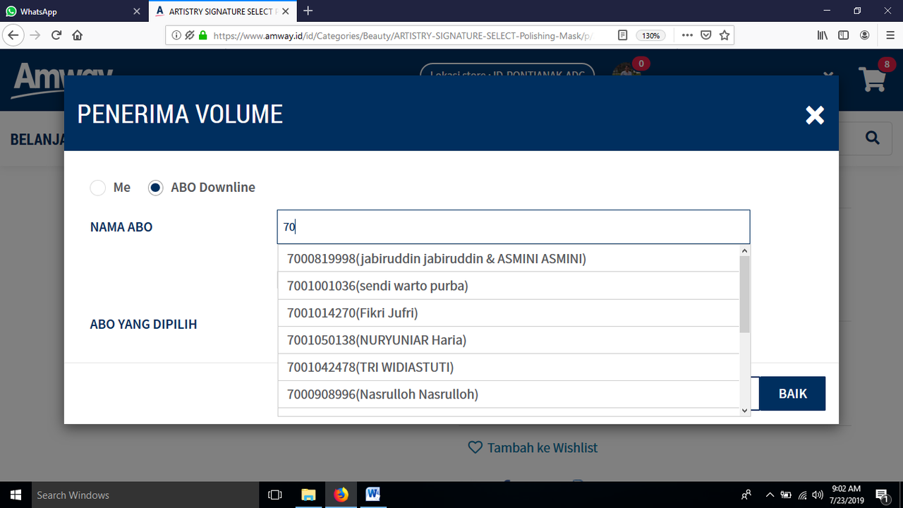 Cara Membeli Produk AMWAY