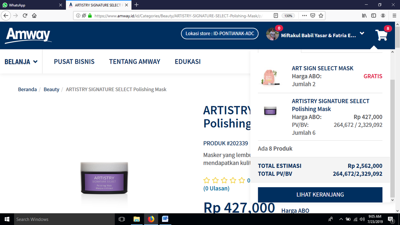Cara Membeli Produk AMWAY