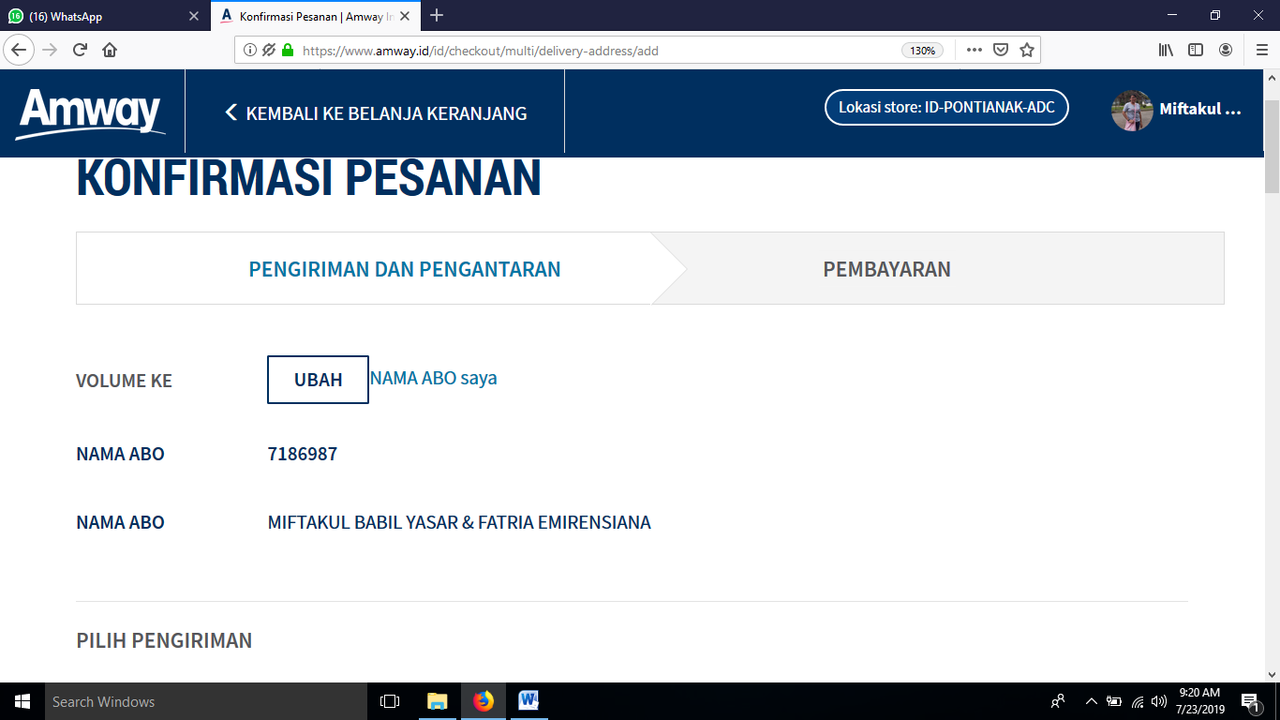 Cara Membeli Produk AMWAY