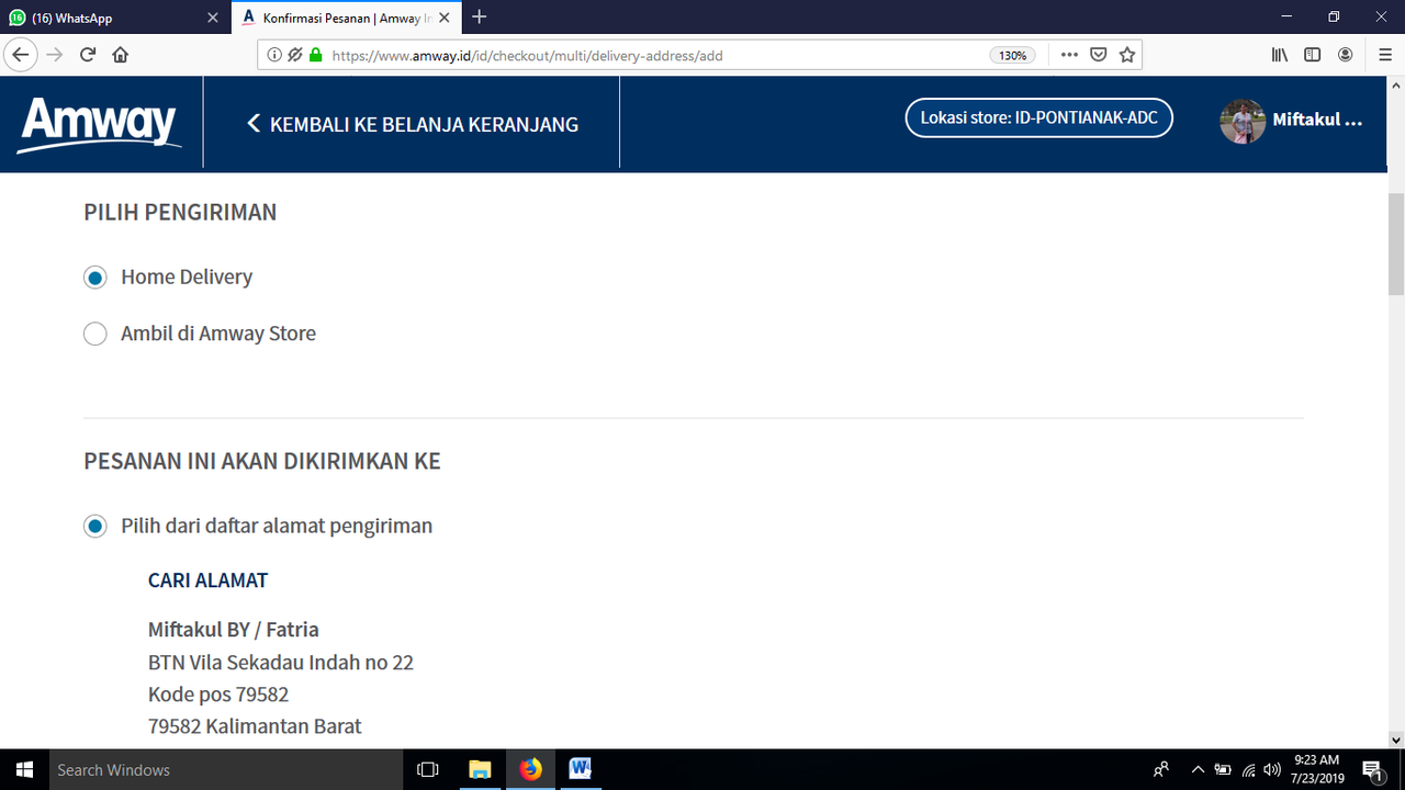 Cara Membeli Produk AMWAY