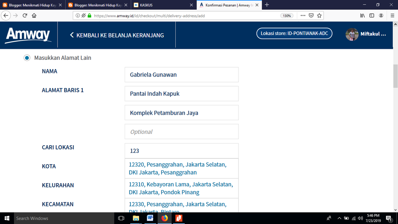 Cara Membeli Produk AMWAY