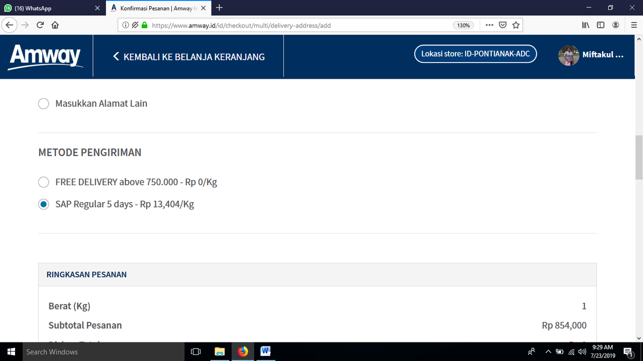 Cara Membeli Produk AMWAY