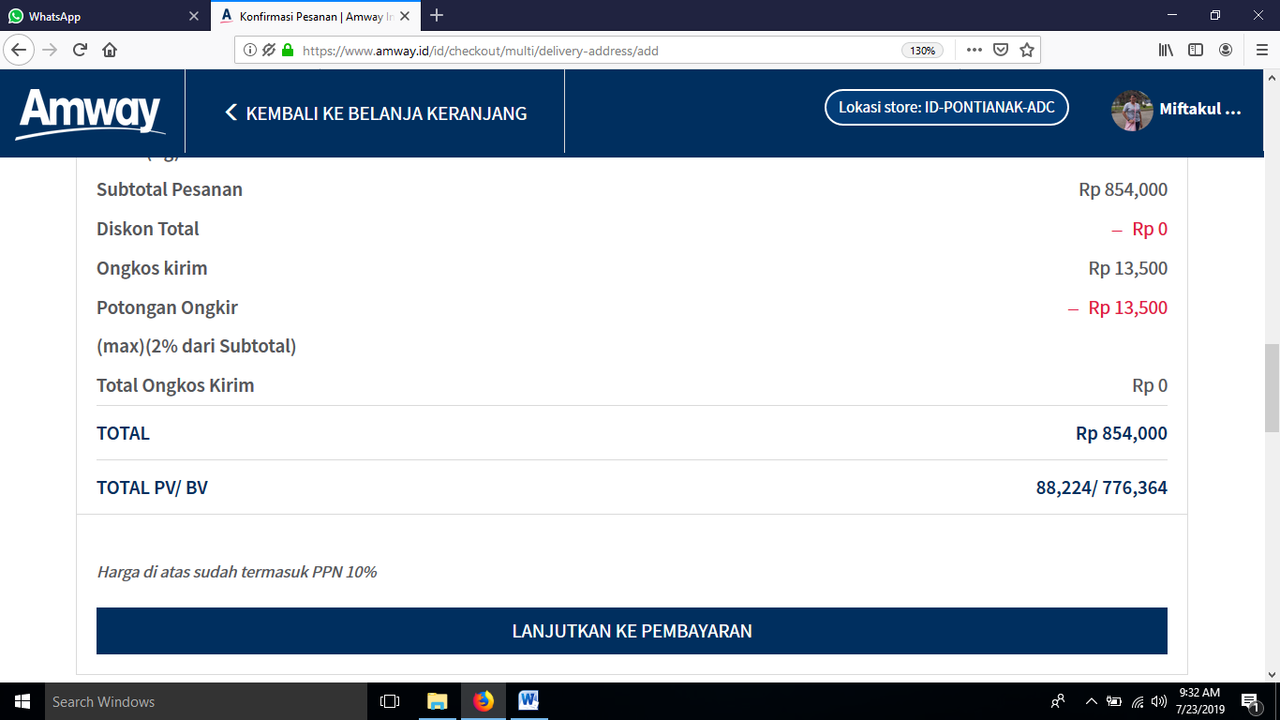 Cara Membeli Produk AMWAY