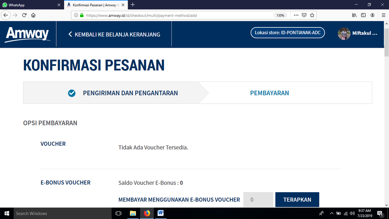 Cara Membeli Produk AMWAY