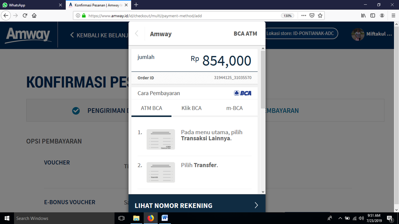 Cara Membeli Produk AMWAY